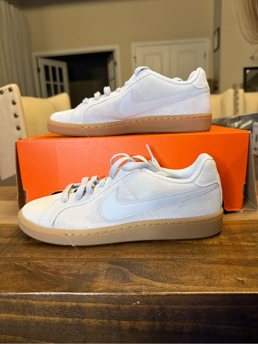 Nike Court Royale Suede (Pure Platinum/Gum) sneakers